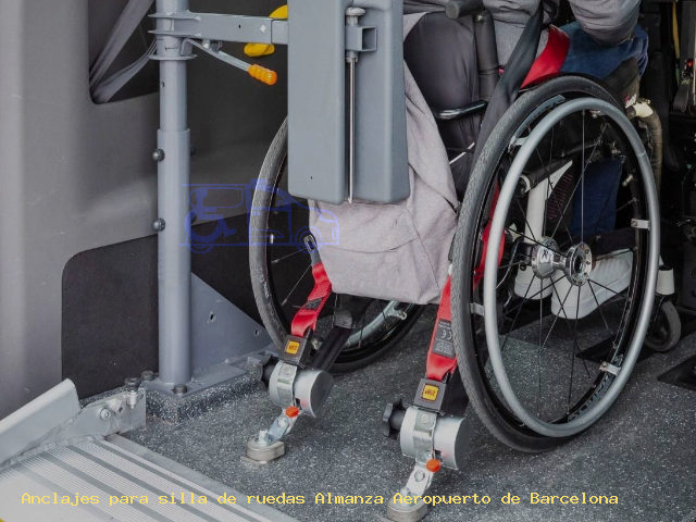 Anclaje silla de ruedas Almanza Aeropuerto de Barcelona